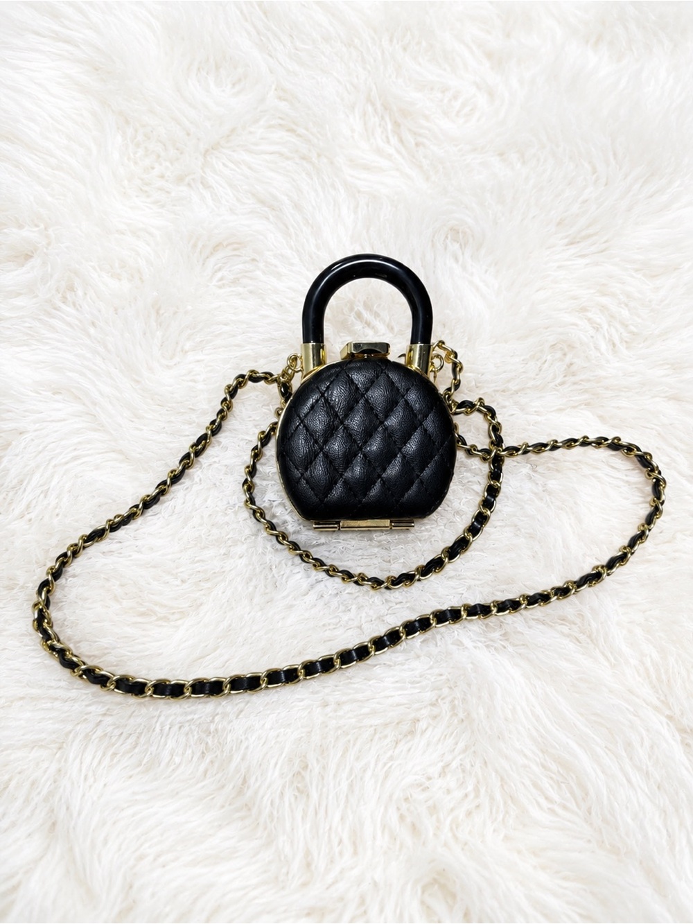 Paris Boutique Mini Vanity Minaudière Crossbody Bag - Picture 2 of 3